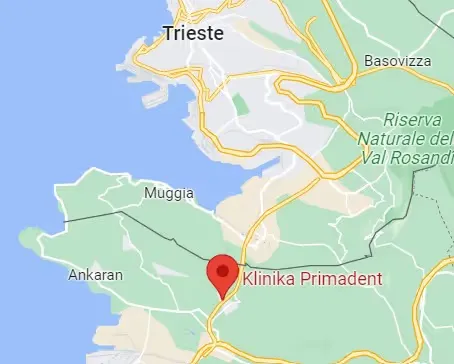 mappa locazione della clinica dentale